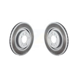 Front Coated Disc Brake Rotors Pair For Volkswagen Jetta Beetle Golf City KG-100165