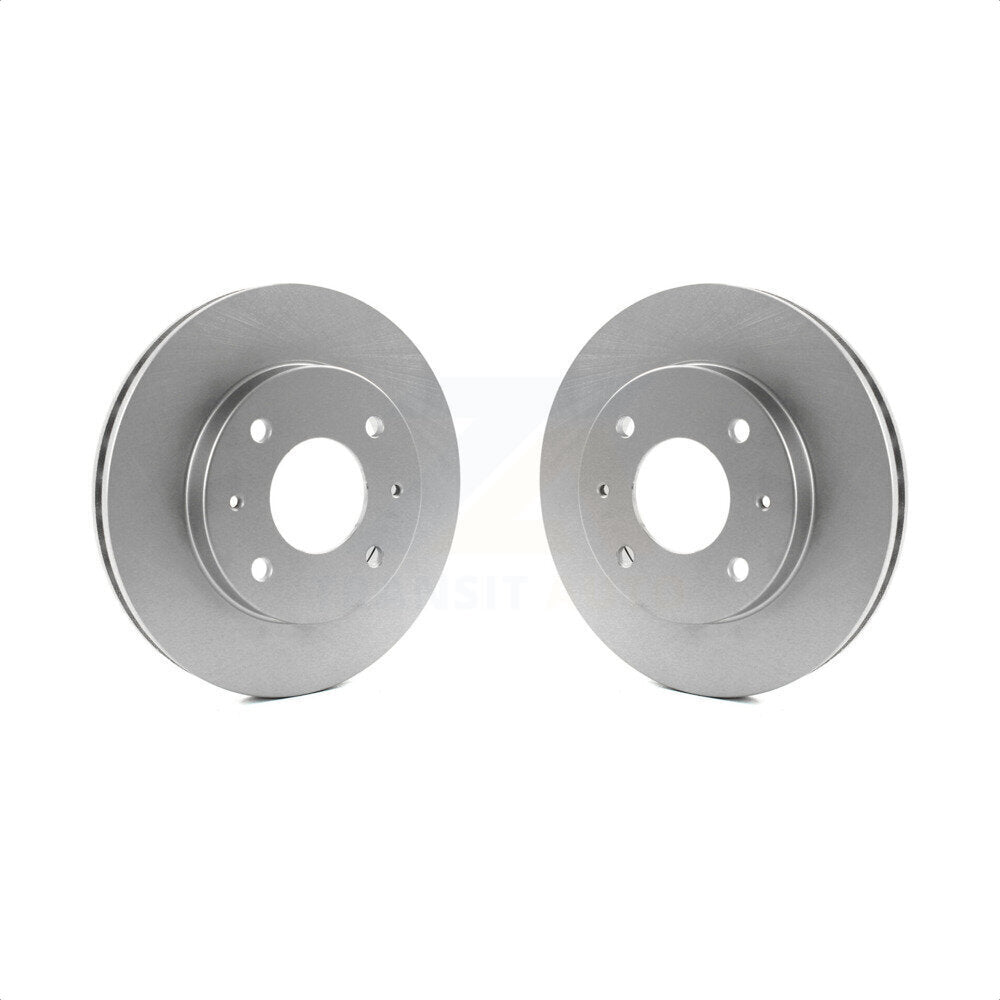 Front Coated Disc Brake Rotors Pair For Mitsubishi Lancer Galant KG-100169