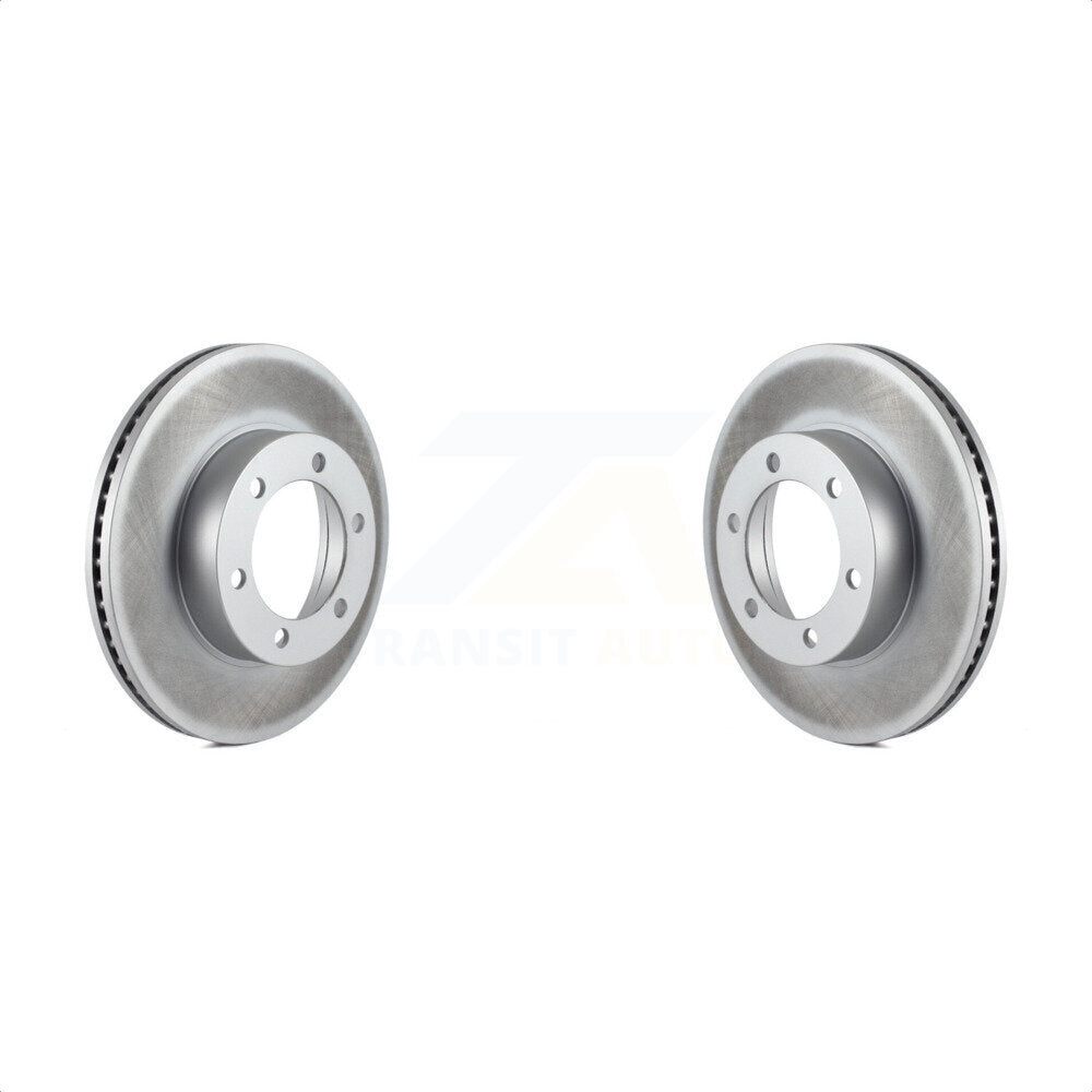 Front Coated Disc Brake Rotors Pair For Toyota Tundra Sequoia KG-100173