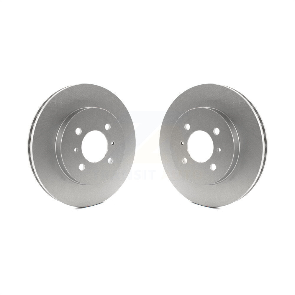 Front Coated Disc Brake Rotors Pair For Mitsubishi Lancer Mirage KG-100176