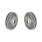 Front Coated Disc Brake Rotors Pair For BMW X5 KG-100179