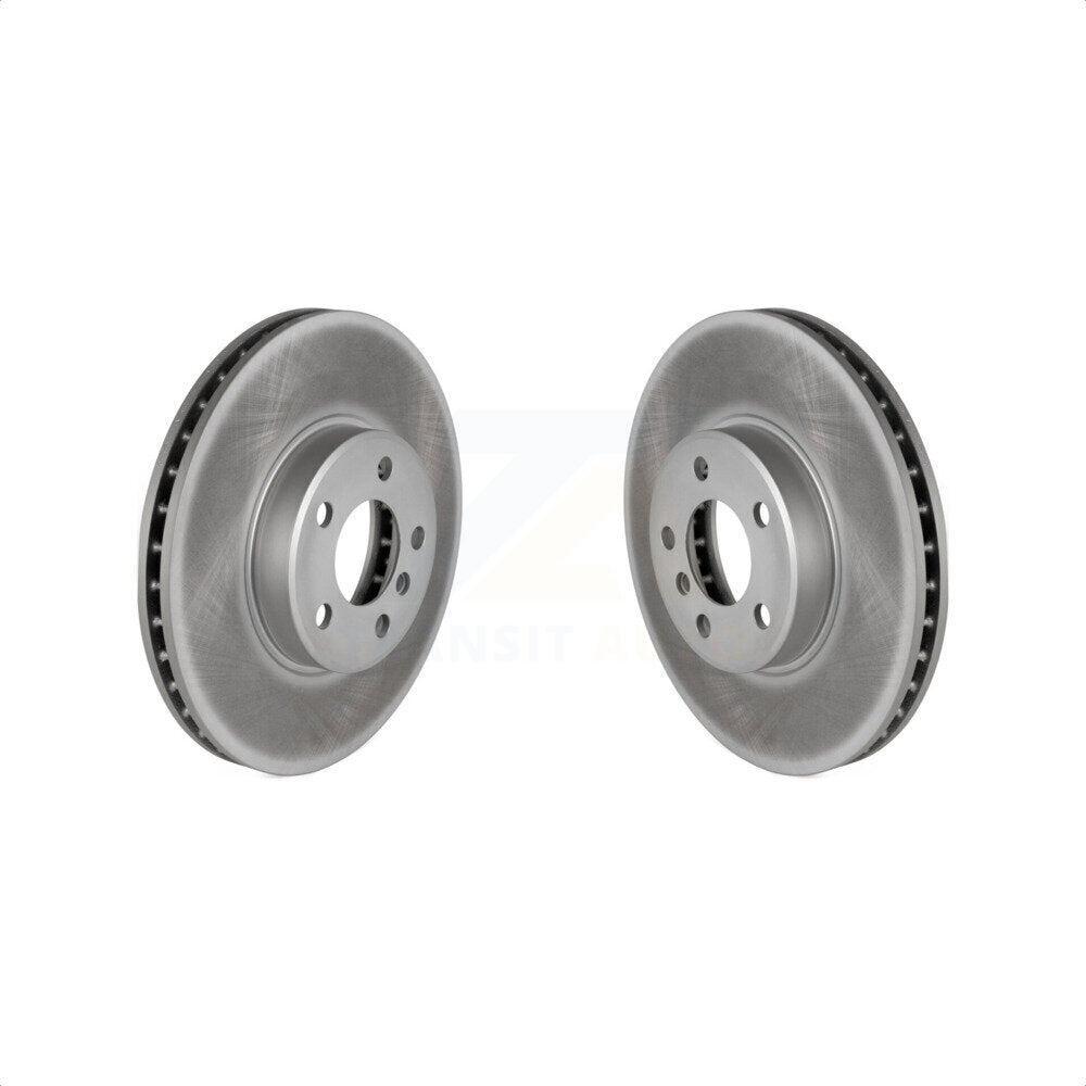 Front Coated Disc Brake Rotors Pair For BMW X5 KG-100179