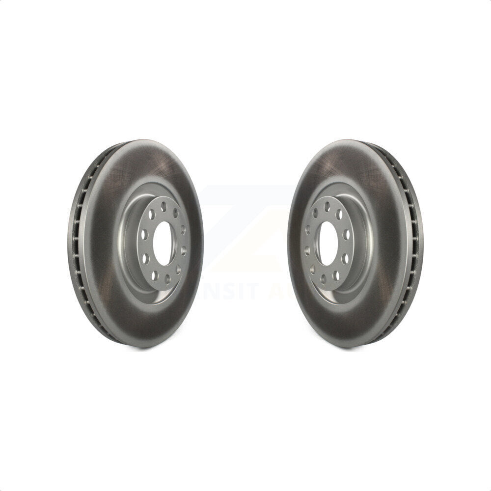 Front Coated Disc Brake Rotors Pair For Audi A4 Quattro A6 Allroad S4 S6 KG-100180
