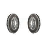Front Coated Disc Brake Rotors Pair For Audi A4 Quattro A6 Allroad S4 S6 KG-100180