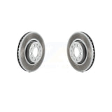 Front Coated Disc Brake Rotors Pair For Volvo S60 V70 XC70 S80 KG-100183
