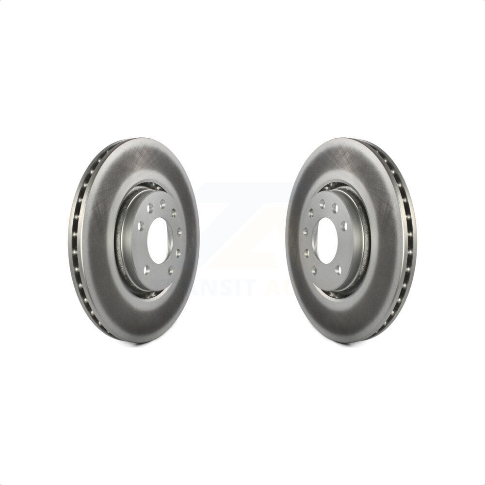 Front Coated Disc Brake Rotors Pair For Saab 9-5 9-3 Saturn Astra KG-100185