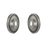 Front Coated Disc Brake Rotors Pair For 2002-2004 Honda CR-V KG-100188