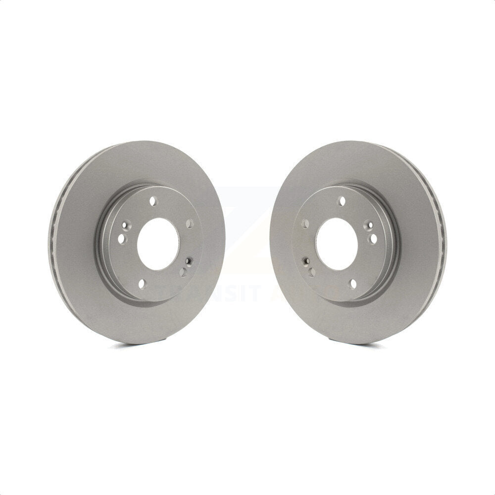 Front Coated Disc Brake Rotors Pair For 2001-2006 Hyundai Santa Fe With 276mm Diameter Rotor KG-100194