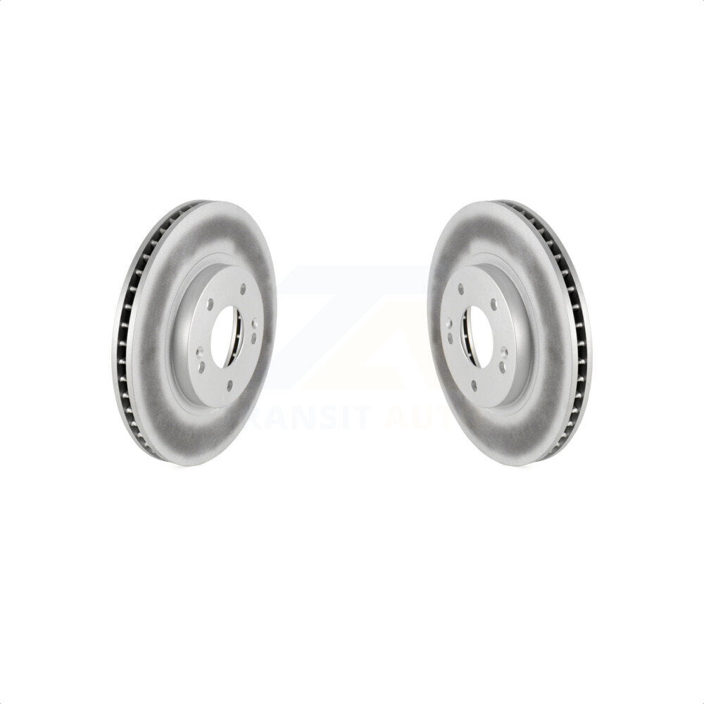 Front Coated Disc Brake Rotors Pair For 2001-2006 Hyundai Santa Fe With 294mm Diameter Rotor KG-100195