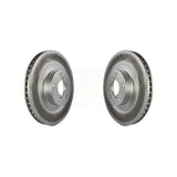 Front Coated Disc Brake Rotors Pair For Subaru Forester Outback Impreza Legacy Baja Saab 9-2X KG-100201
