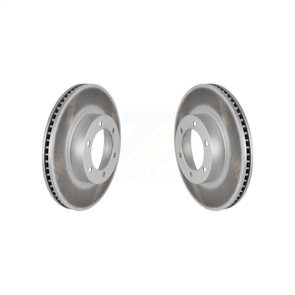Front Coated Disc Brake Rotors Pair For Toyota 4Runner Lexus GX470 KG-100204