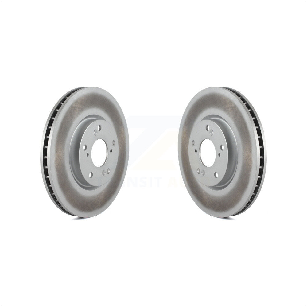 Front Coated Disc Brake Rotors Pair For 2004-2005 Acura TL Automatic transmission KG-100208
