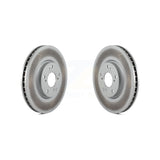 Front Coated Disc Brake Rotors Pair For 2004-2005 Acura TL Automatic transmission KG-100208