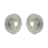 Front Coated Disc Brake Rotors Pair For 2003-2005 Kia Rio KG-100211