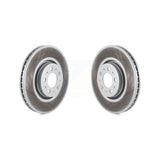 Front Coated Disc Brake Rotors Pair For Volvo XC90 S60 With 316mm Diameter Rotor KG-100212