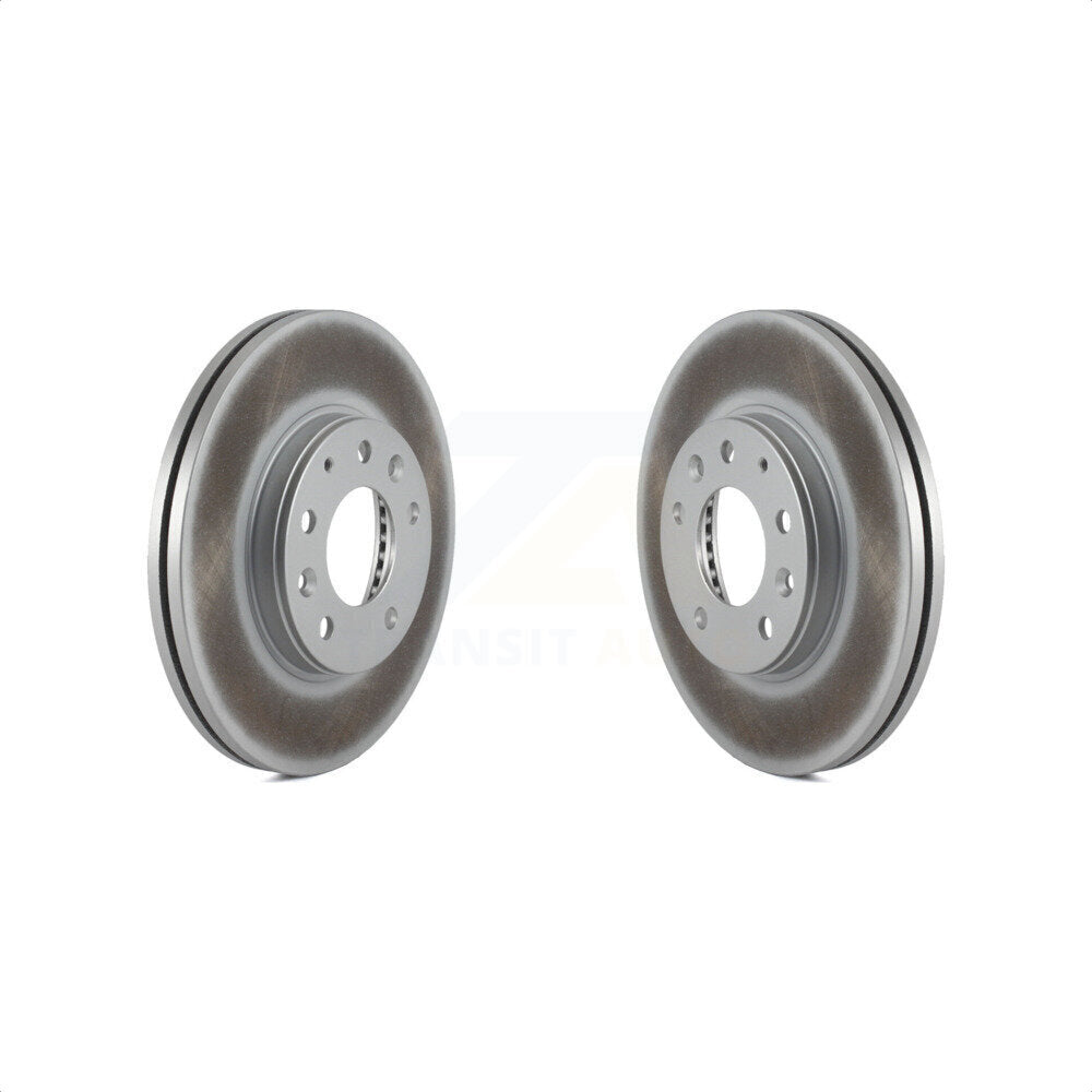 Front Coated Disc Brake Rotors Pair For 2003-2005 Mazda 6 KG-100215
