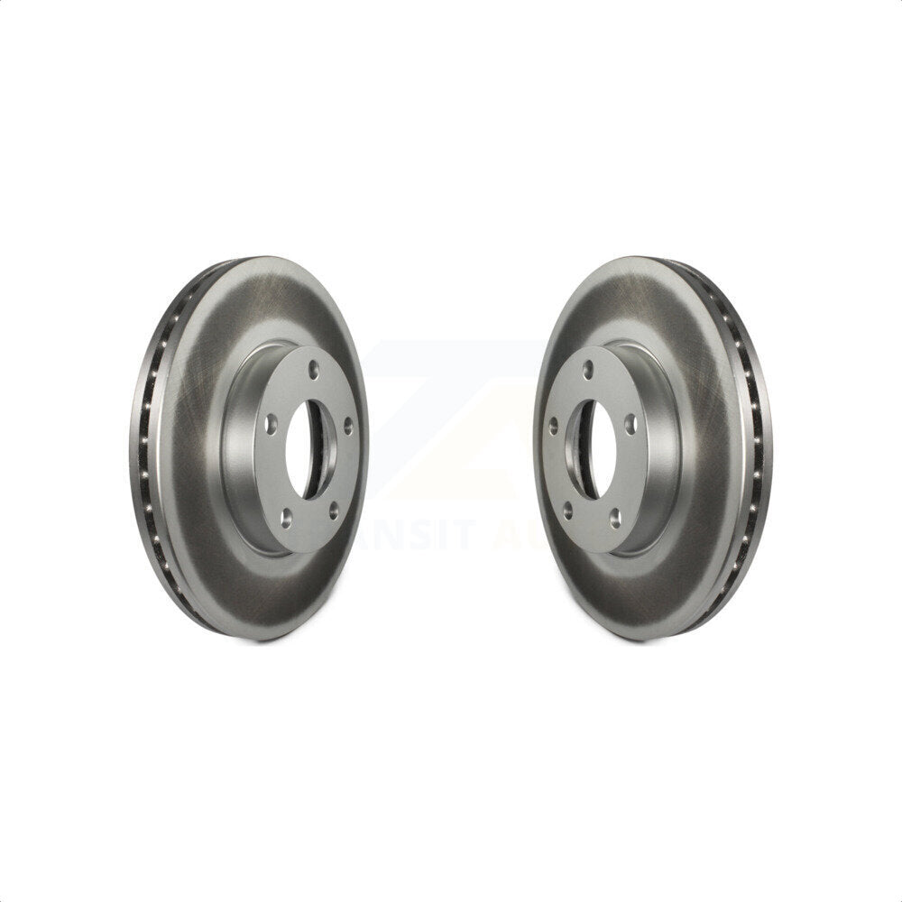 Front Coated Disc Brake Rotors Pair For Mazda 3 Sport KG-100219