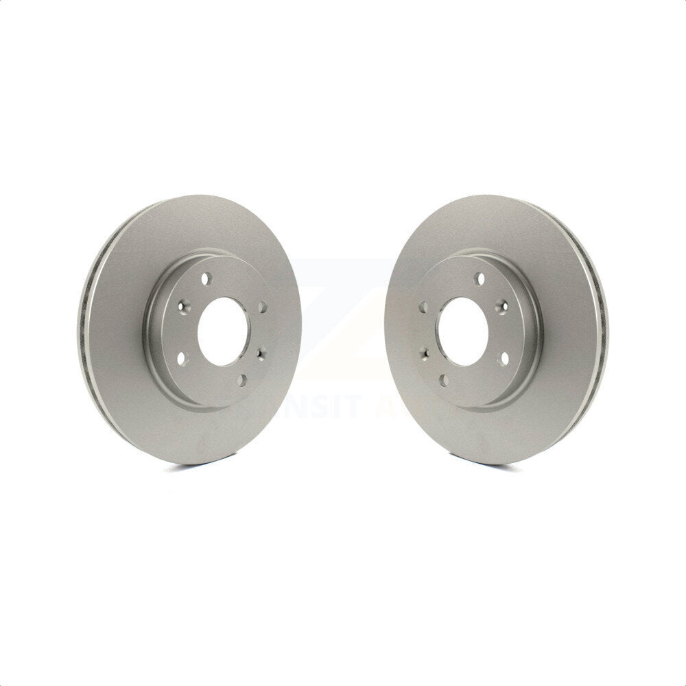 Front Coated Disc Brake Rotors Pair For Hyundai Sonata Kia Optima Magentis KG-100224