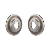 Front Coated Disc Brake Rotors Pair For 2003-2006 Kia Sorento KG-100225