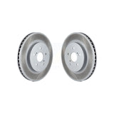 Front Coated Disc Brake Rotors Pair For Lexus Toyota Highlander RX350 RX330 RX400h KG-100229