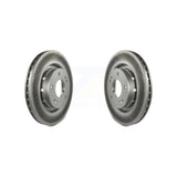 Front Coated Disc Brake Rotors Pair For Mitsubishi Lancer Outlander PHEV KG-100232