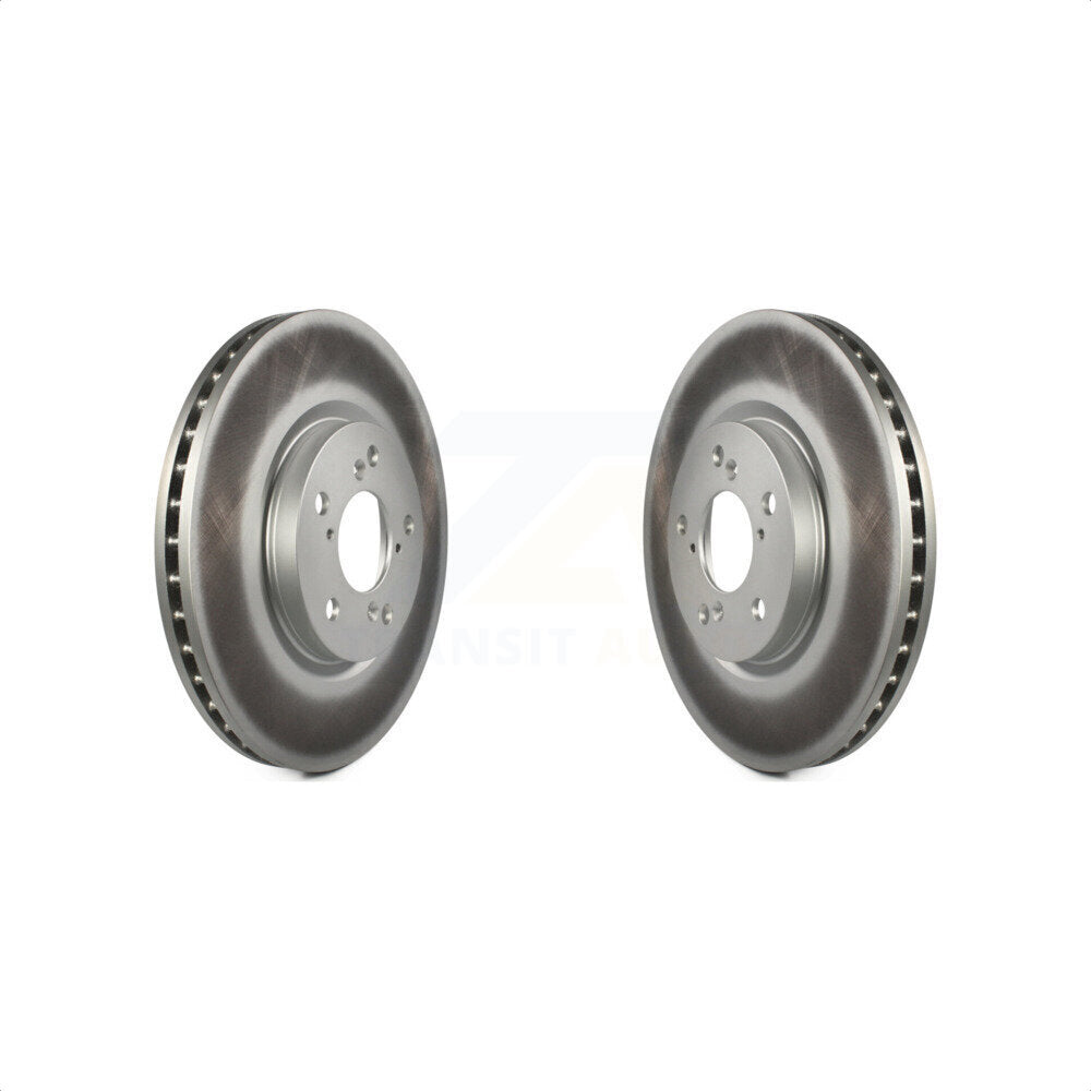 Front Coated Disc Brake Rotors Pair For 2006-2014 Honda Ridgeline KG-100233