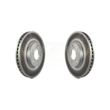 Front Coated Disc Brake Rotors Pair For 2006-2014 Honda Ridgeline KG-100233