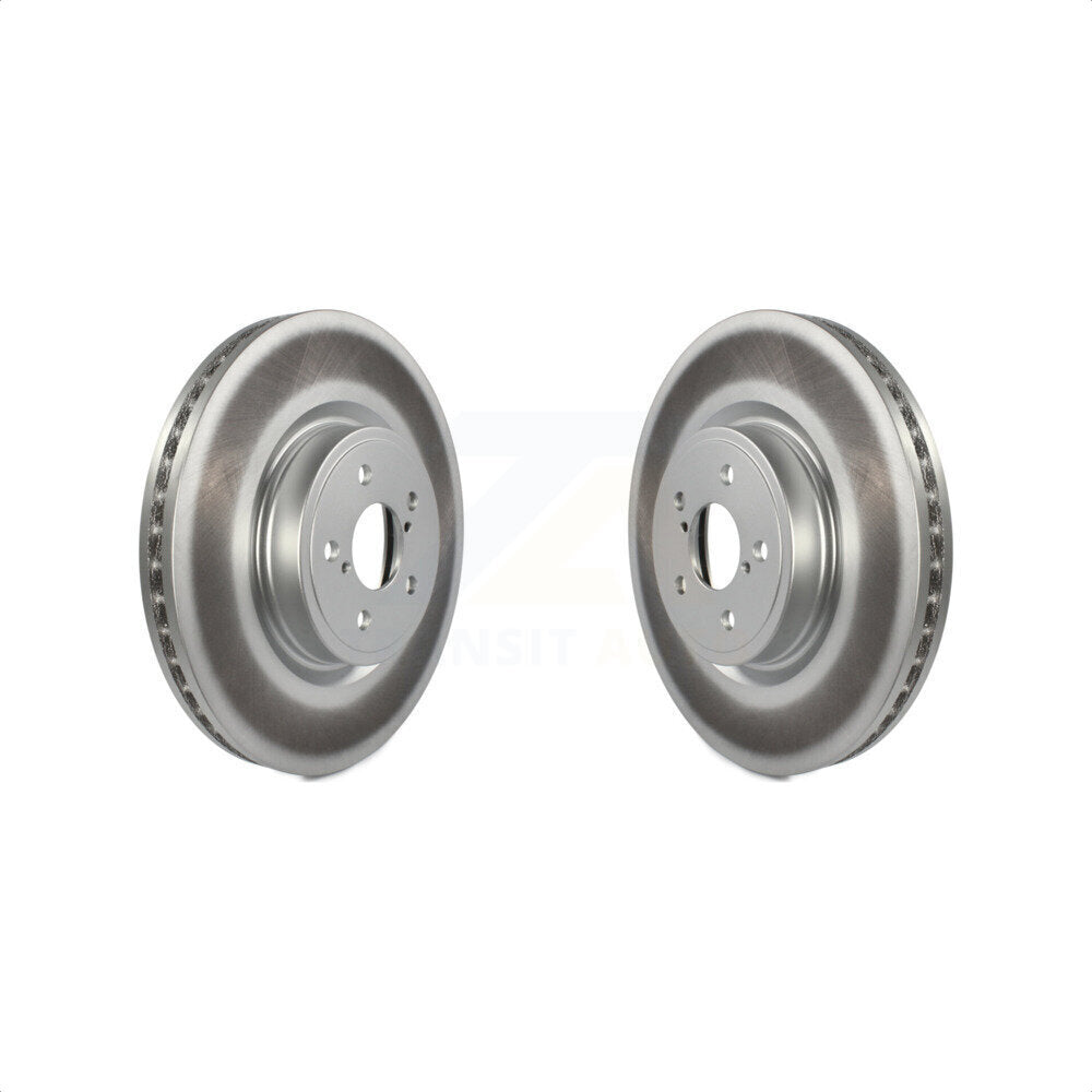 Front Coated Disc Brake Rotors Pair For Subaru Forester Outback Legacy KG-100235