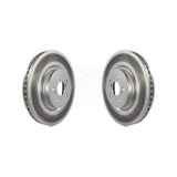Front Coated Disc Brake Rotors Pair For Subaru Forester Outback Legacy KG-100235