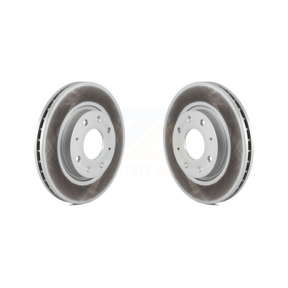 Front Coated Disc Brake Rotors Pair For Kia Spectra Spectra5 KG-100241