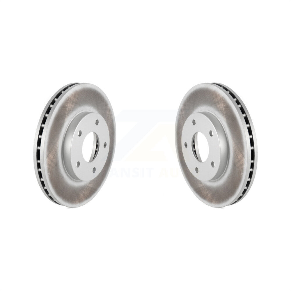 Front Coated Disc Brake Rotors Pair For 2004-2006 Nissan X-Trail KG-100242