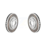 Front Coated Disc Brake Rotors Pair For 2004-2006 Nissan X-Trail KG-100242
