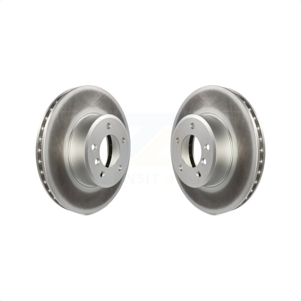 Front Coated Disc Brake Rotors Pair For BMW 530i 528i 525i 530xi 535xi xDrive 535i 528xi 525xi KG-100243
