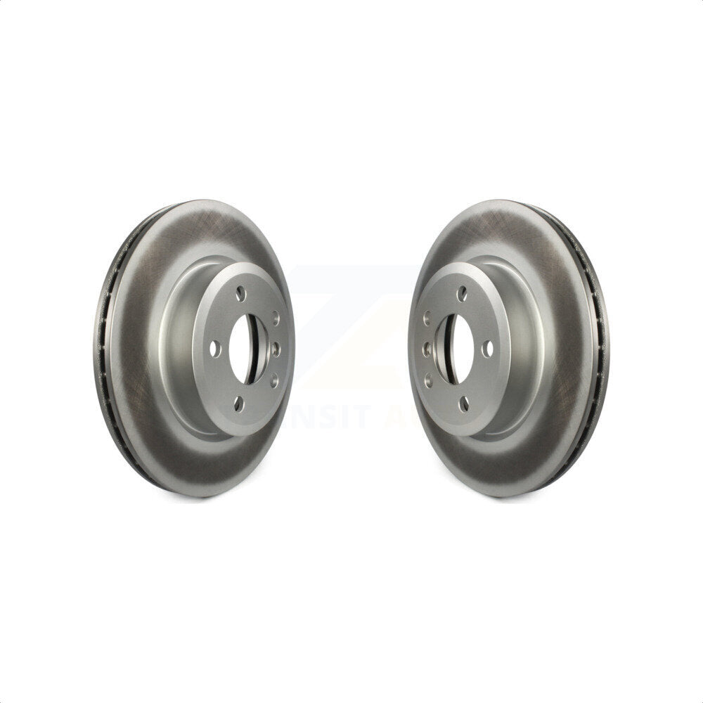 Front Coated Disc Brake Rotors Pair For 2004-2010 BMW X3 KG-100244