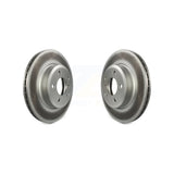 Front Coated Disc Brake Rotors Pair For 2004-2010 BMW X3 KG-100244