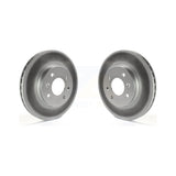 Front Coated Disc Brake Rotors Pair For Hyundai Accent Kia Rio Rio5 KG-100249