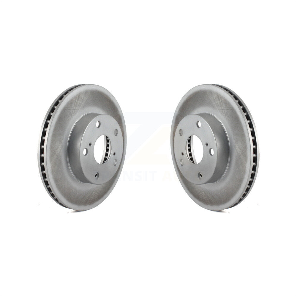 Front Coated Disc Brake Rotors Pair For 2005-2015 Toyota Tacoma With 5 Lug Wheels KG-100253