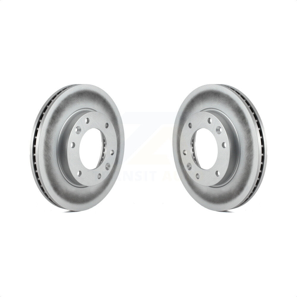 Front Coated Disc Brake Rotors Pair For Kia Sedona Hyundai Entourage KG-100254