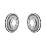 Front Coated Disc Brake Rotors Pair For Kia Sedona Hyundai Entourage KG-100254