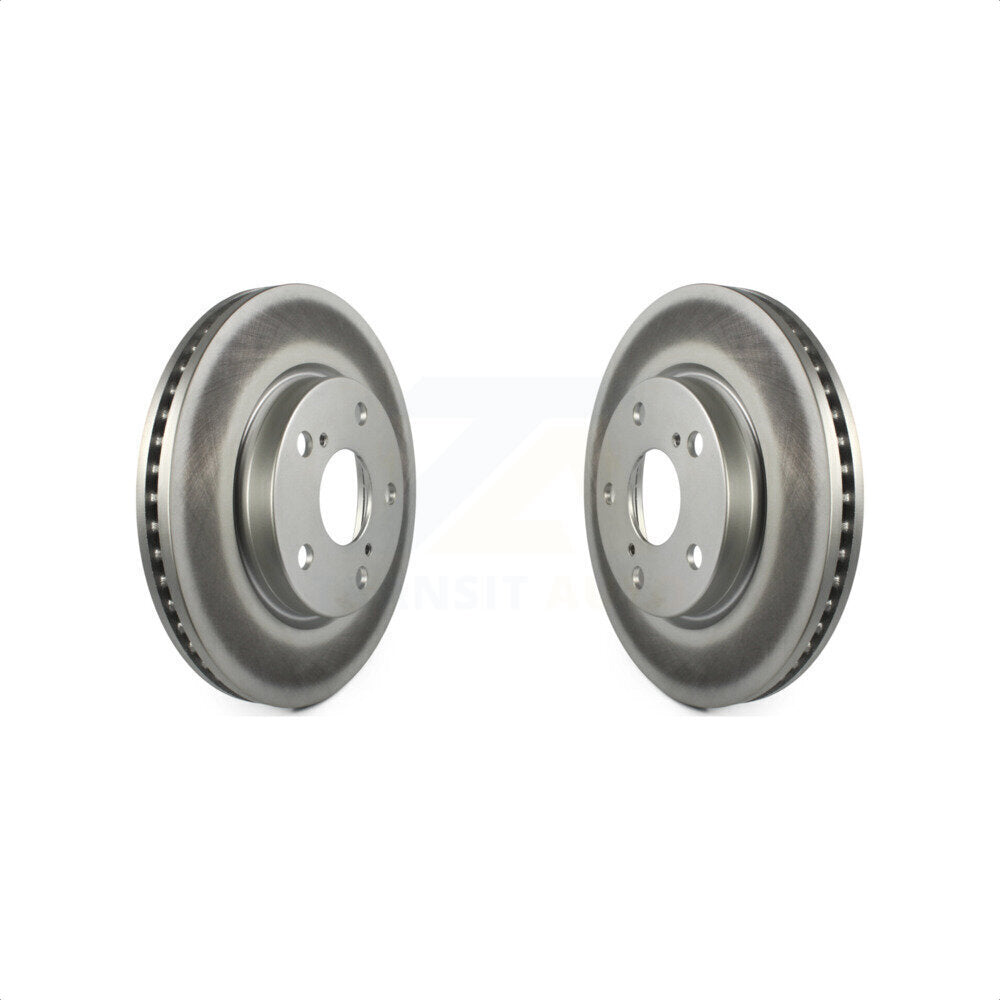 Front Coated Disc Brake Rotors Pair For Toyota RAV4 Scion xB Prius V Lexus HS250h KG-100258