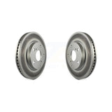 Front Coated Disc Brake Rotors Pair For Toyota RAV4 Scion xB Prius V Lexus HS250h KG-100258