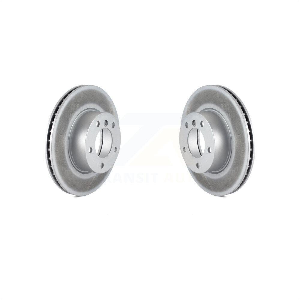 Front Coated Disc Brake Rotors Pair For BMW 328i 325i 128i 328xi 325xi 323i KG-100259