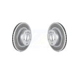 Front Coated Disc Brake Rotors Pair For BMW 328i 325i 128i 328xi 325xi 323i KG-100259