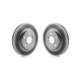 Front Coated Disc Brake Rotors Pair For Lexus IS250 KG-100260