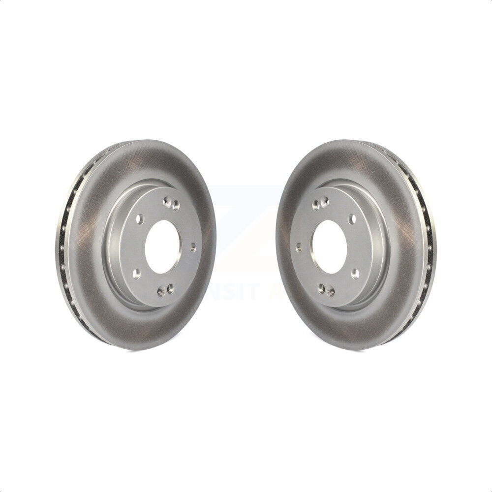 Front Coated Disc Brake Rotors Pair For Hyundai Elantra KG-100261