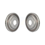 Front Coated Disc Brake Rotors Pair For Hyundai Elantra KG-100261