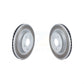 Front Coated Disc Brake Rotors Pair For 2006-2013 Suzuki Grand Vitara KG-100262