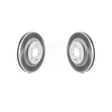 Front Coated Disc Brake Rotors Pair For Honda CR-V Acura RDX Crosstour Accord KG-100263