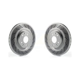 Front Coated Disc Brake Rotors Pair For Mercedes-Benz C230 CLK350 SLK350 C320 SLK280 SLK300 KG-100264