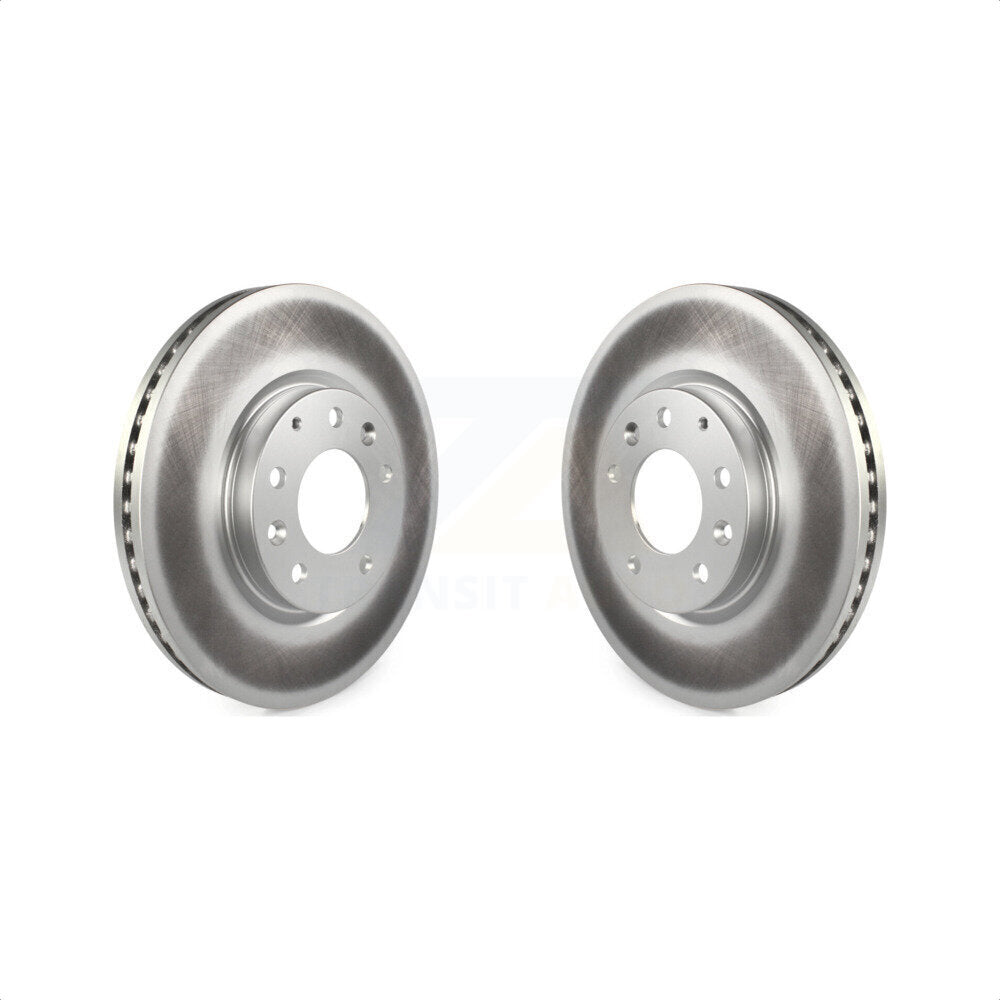 Front Coated Disc Brake Rotors Pair For Ford Edge Mazda CX-7 Lincoln MKX KG-100265